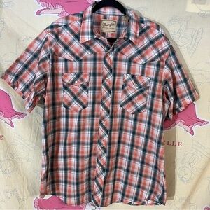 Wrangler Plaid Western Shirt